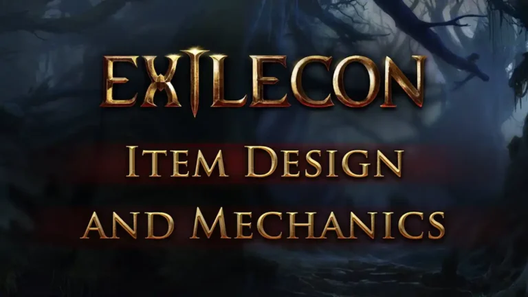 exilecon 2023 item design and mechanics